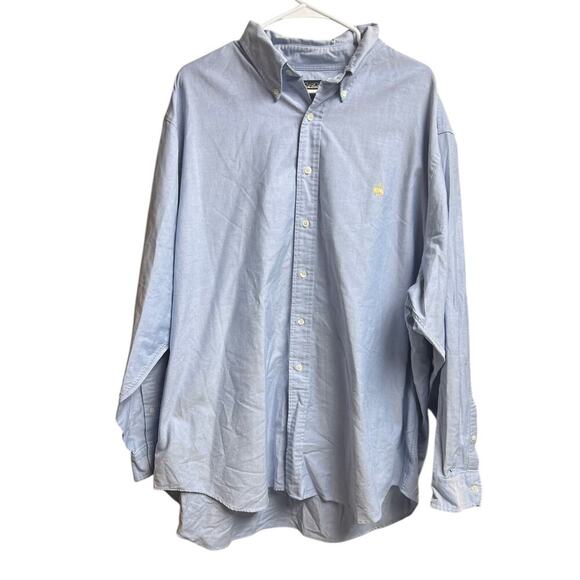 Brooks Brothers Men's Size XXL Supima Cotton Blue Button Down Shirt - Picture 1 of 8